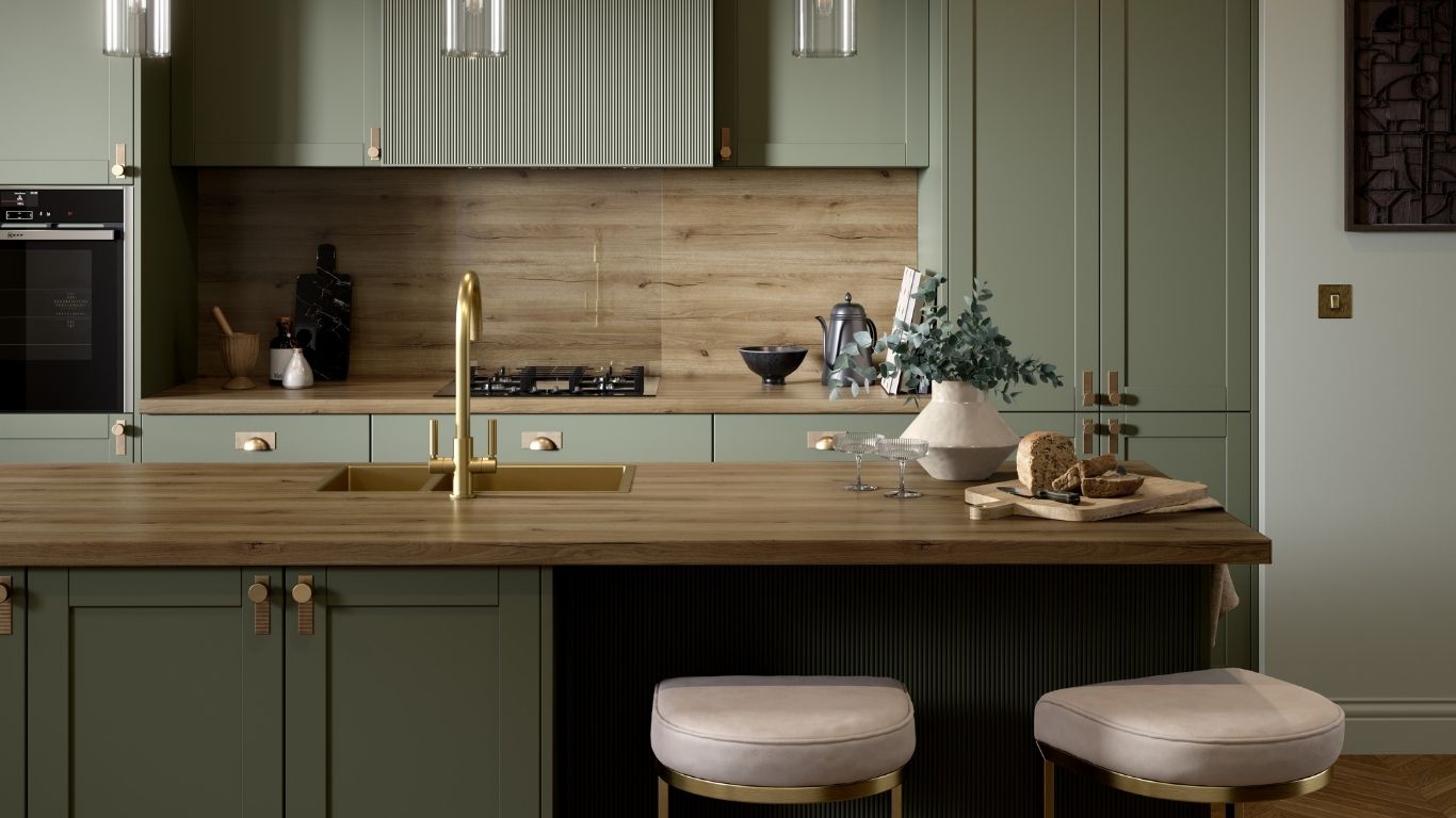 Bushboard - Omega - Classic Ashdown Oak Decor