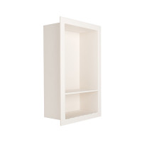 Double Shelf Recessed Niche  Sample in Antique White