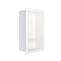 Double Shelf Recessed Niche  Sample in Designer White