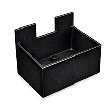 END SINK WITH BACKSPLASH
