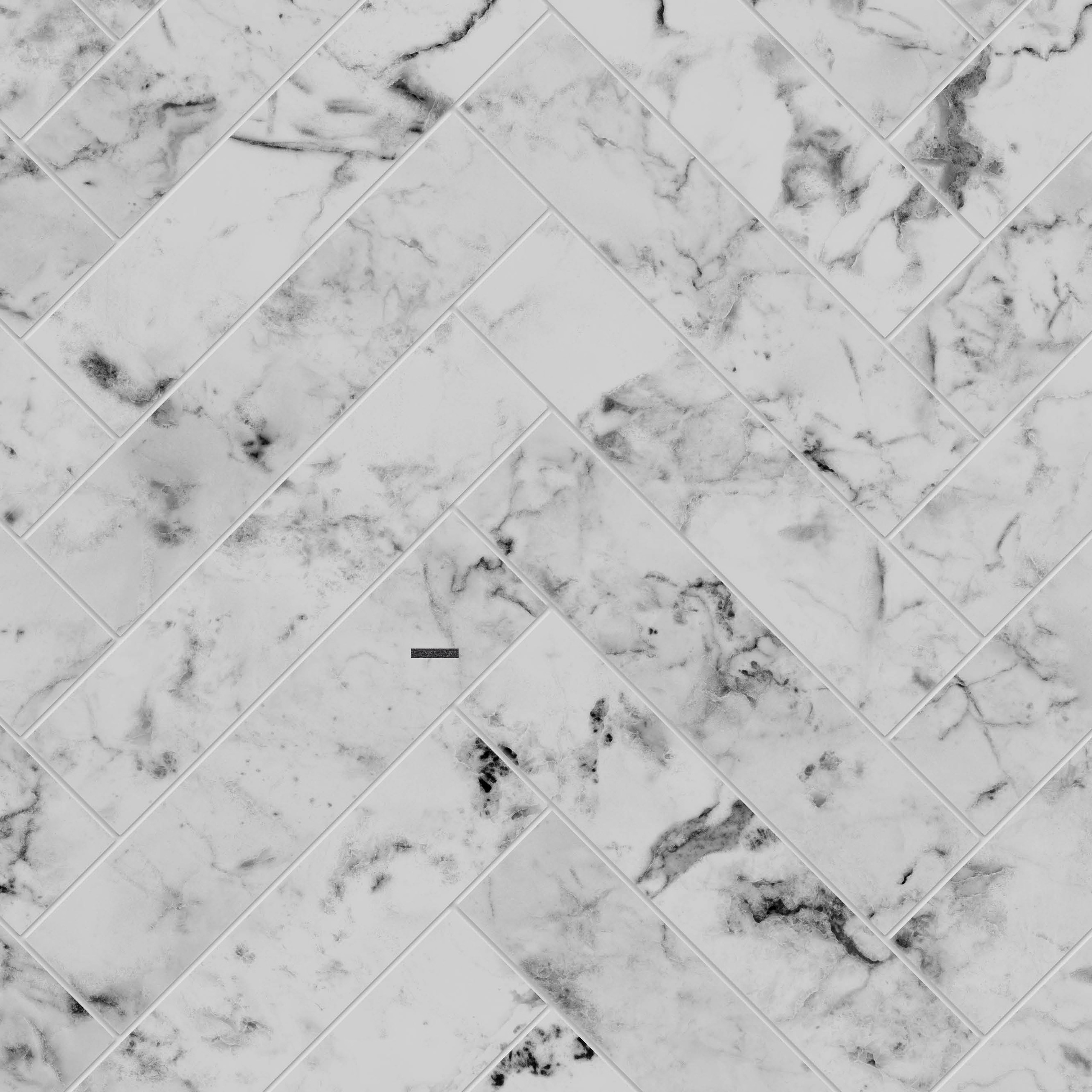 Carrara Marble Herringbone