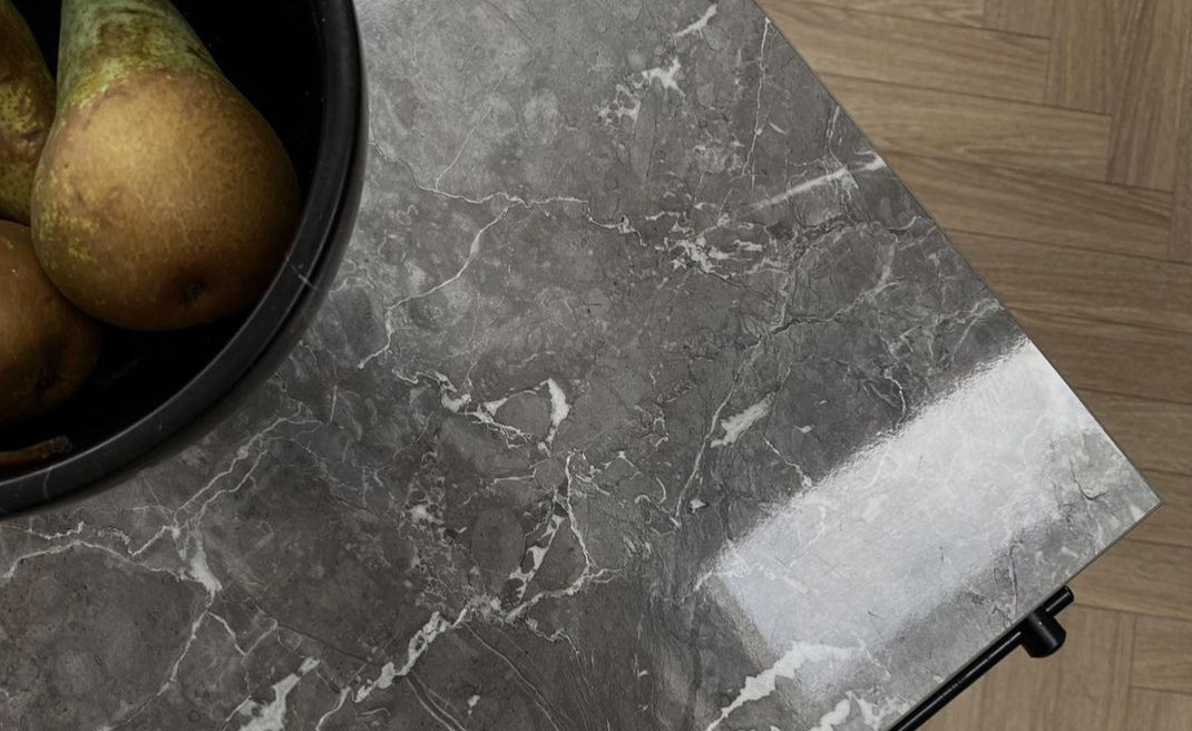Influencer Approved: Marble Effect Laminates in a Parisian-Chic Kitchen Makeover