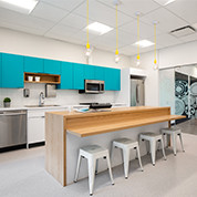 Office Kitchen Foundry Ridge Meadows | Work Design Studio | Upper Left Photography