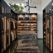 Earthy Luxurious Dallas Loft Closet