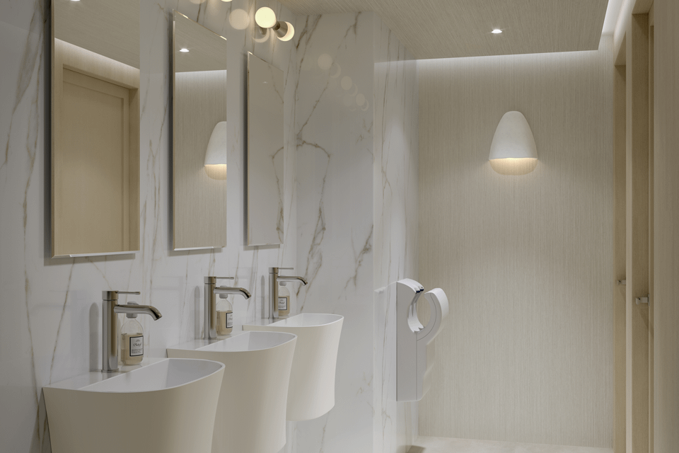 Embracing Comfort — School or Commercial Bathroom