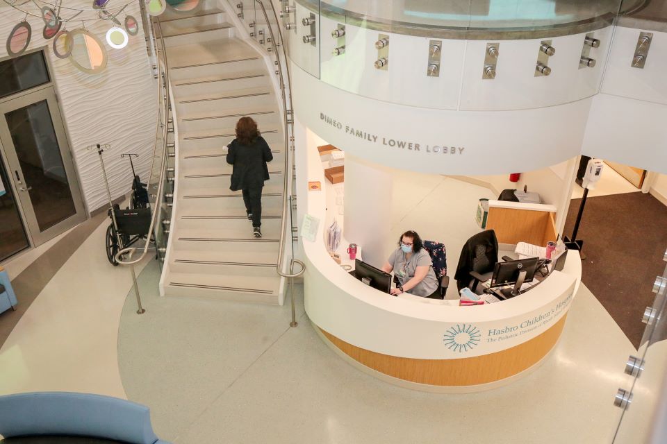 Hasbro Children’s Hospital | Entrance Lobby and Guest Check-in – Top View