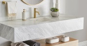 P1013 Nuvolato Marble _bathroom vanity