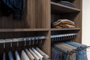 Refined Masculine Closet Storage