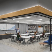 W450 Rift Golden Oak _office conference room _Verizon Southlake project