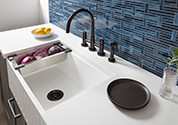 Solid Surface Countertop with Apron Sink