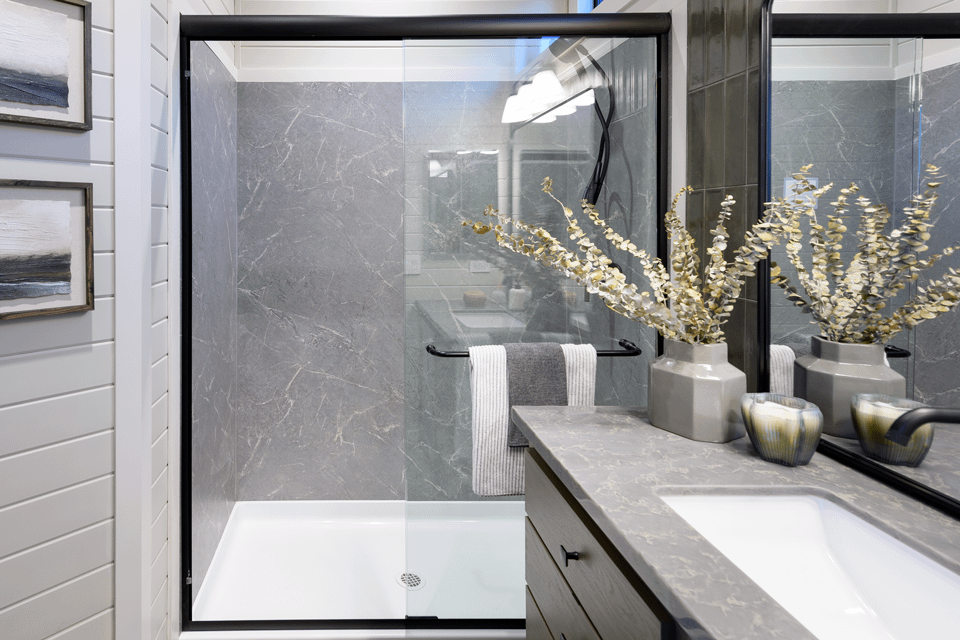 Beautiful Builder Bath Upgrade