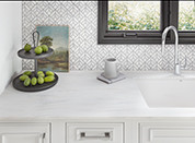 Travertine Solid Surface Kitchen Countertop