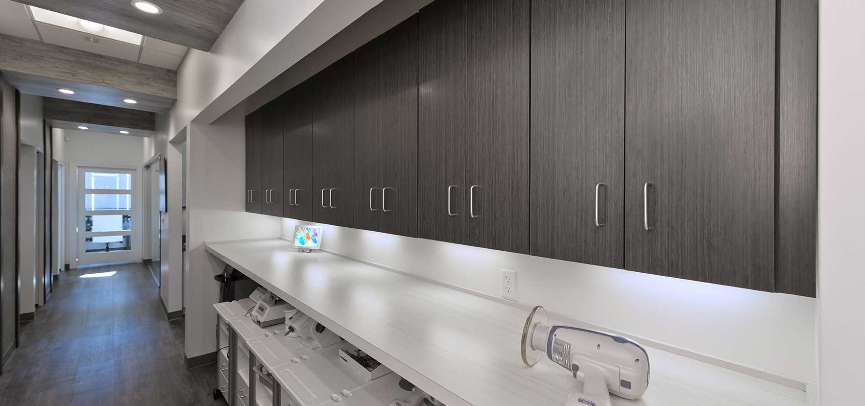 NJ Laser Dentistry | Cart Storage | Overhead Cabinets
