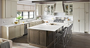 Neutral Kitchens with Countertop Pizzazz