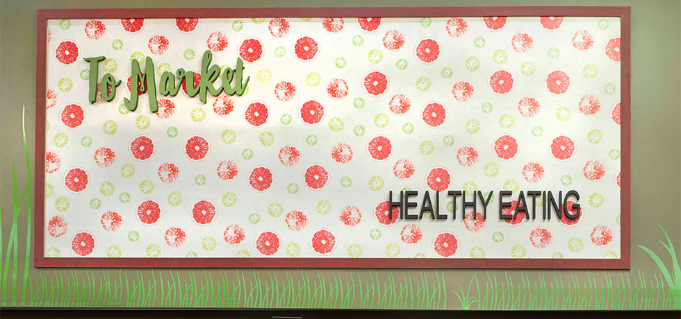 Island Pacific Supermarket | Healthy Eating Sign