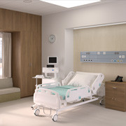 W475 Noyer Urbain de Ville , P401 Chambray Crème & P404 Chambray Vert _Chambre d’hôpital