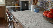 Santiago Quartz | Patterned Tile Kitchen
