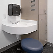 Healthcare Staff Sink | Solid Surface in Yukon Riverstone