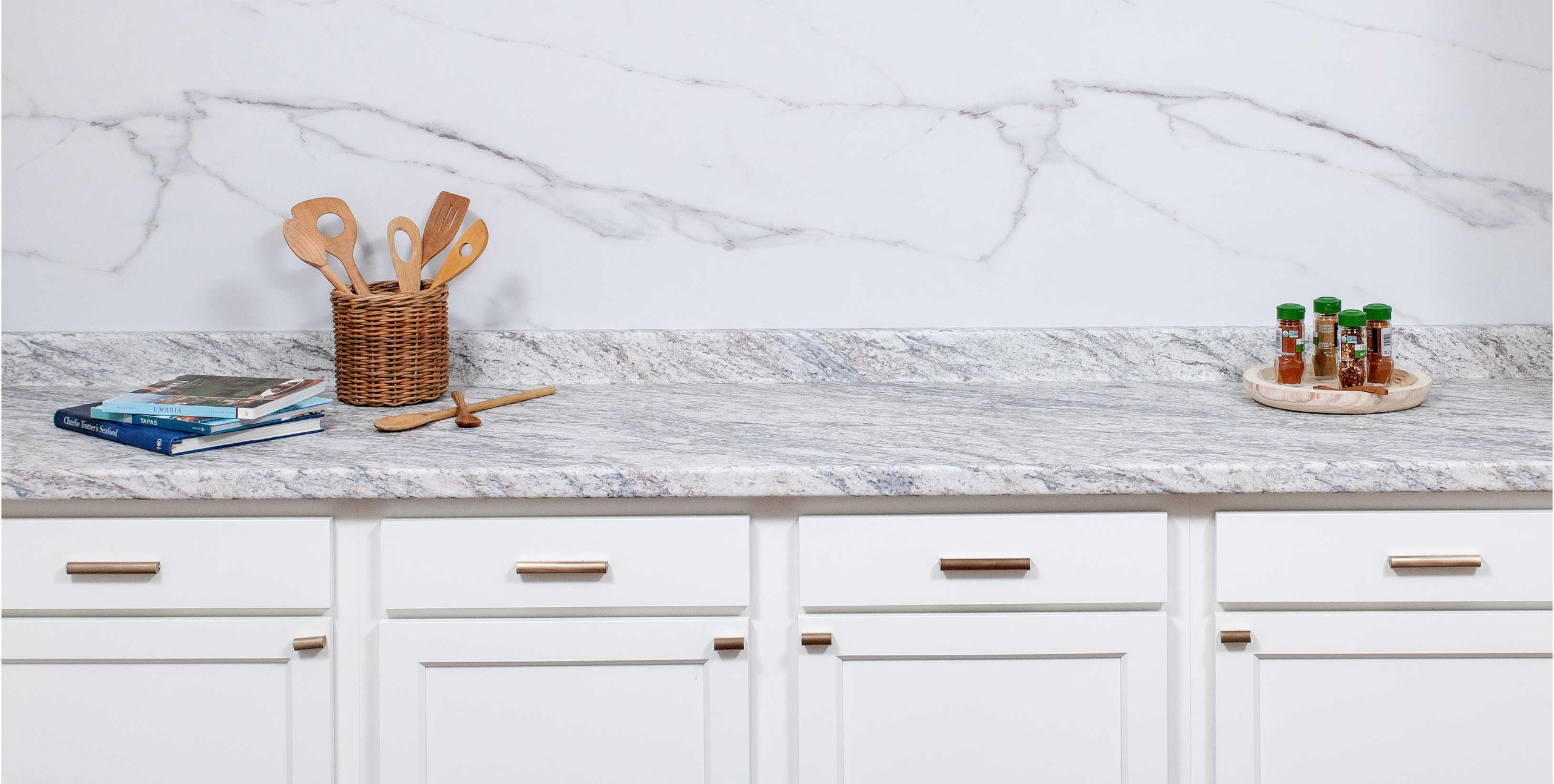 Today's laminate countertops — no sighs or yucks in sight