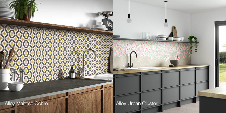 Alloy Splashbacks - Maltese Ochre and Urban Cluster