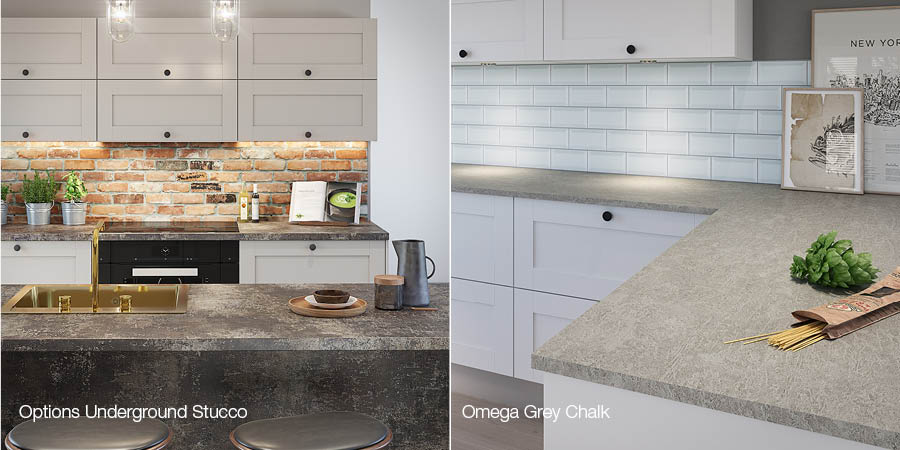Options and Omega Worktops
