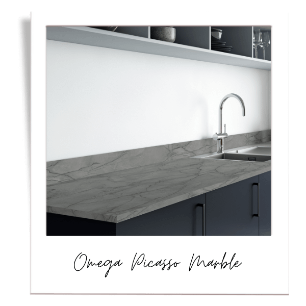 Picasso Marble Kitchen Worktop and Updstant